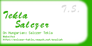 tekla salczer business card